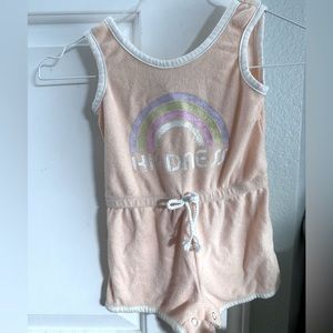 Terry cloth romper